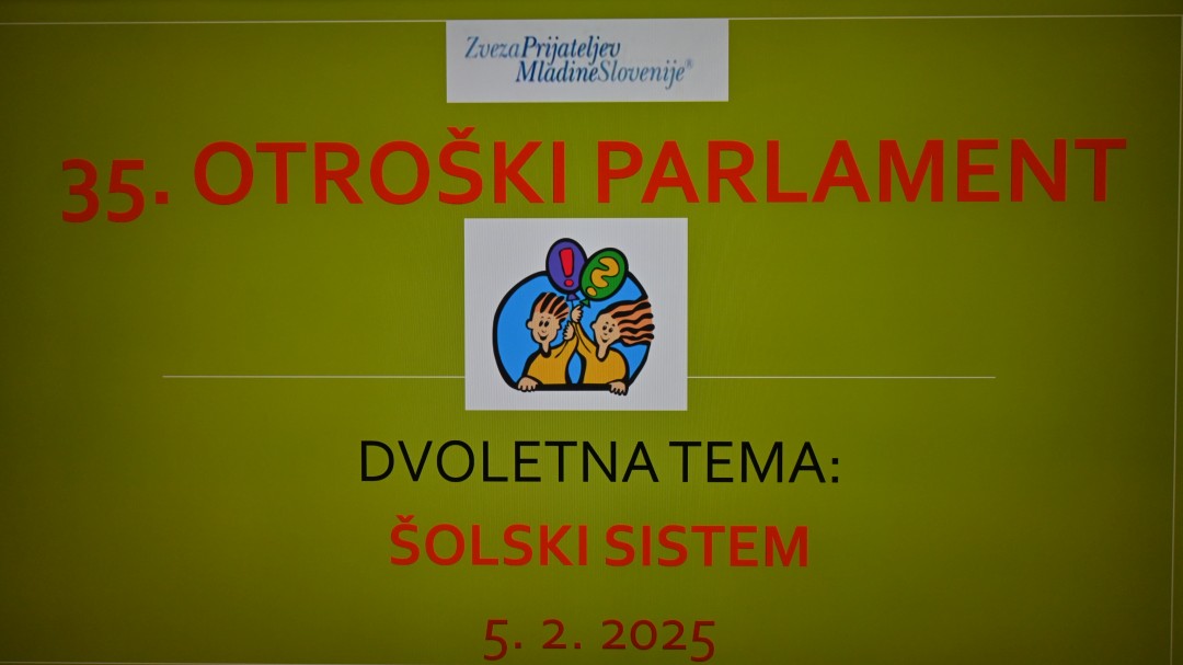 35. Šolski otroški parlament